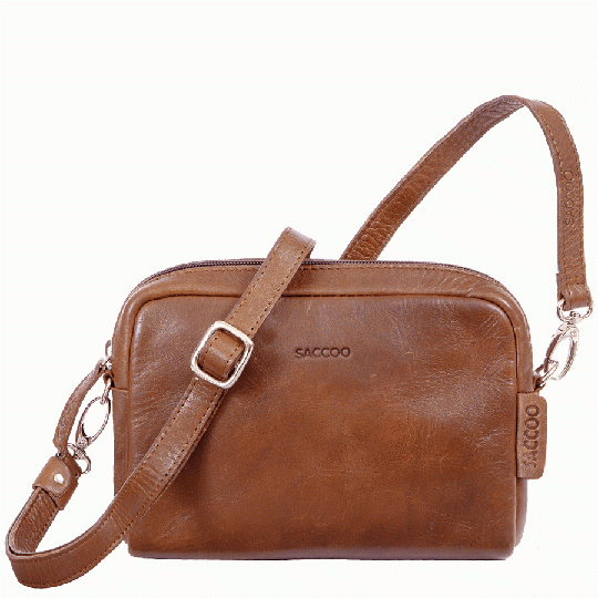 Saccoo Caracas 87620 Criola Schoudertas Cognac