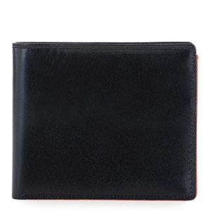 My Walit 4009 8C/C Large Flap Wallet Black Orange