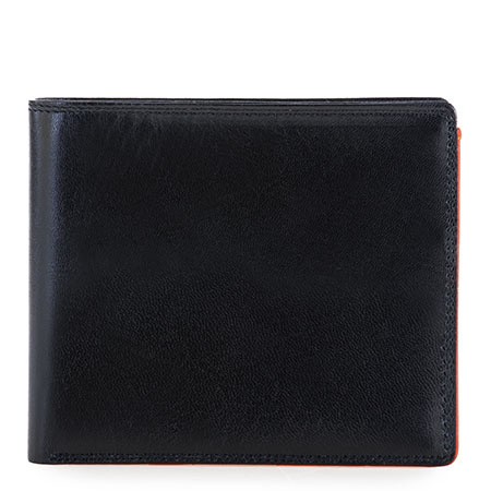 My Walit 4009 8C/C Large Flap Wallet Black Orange