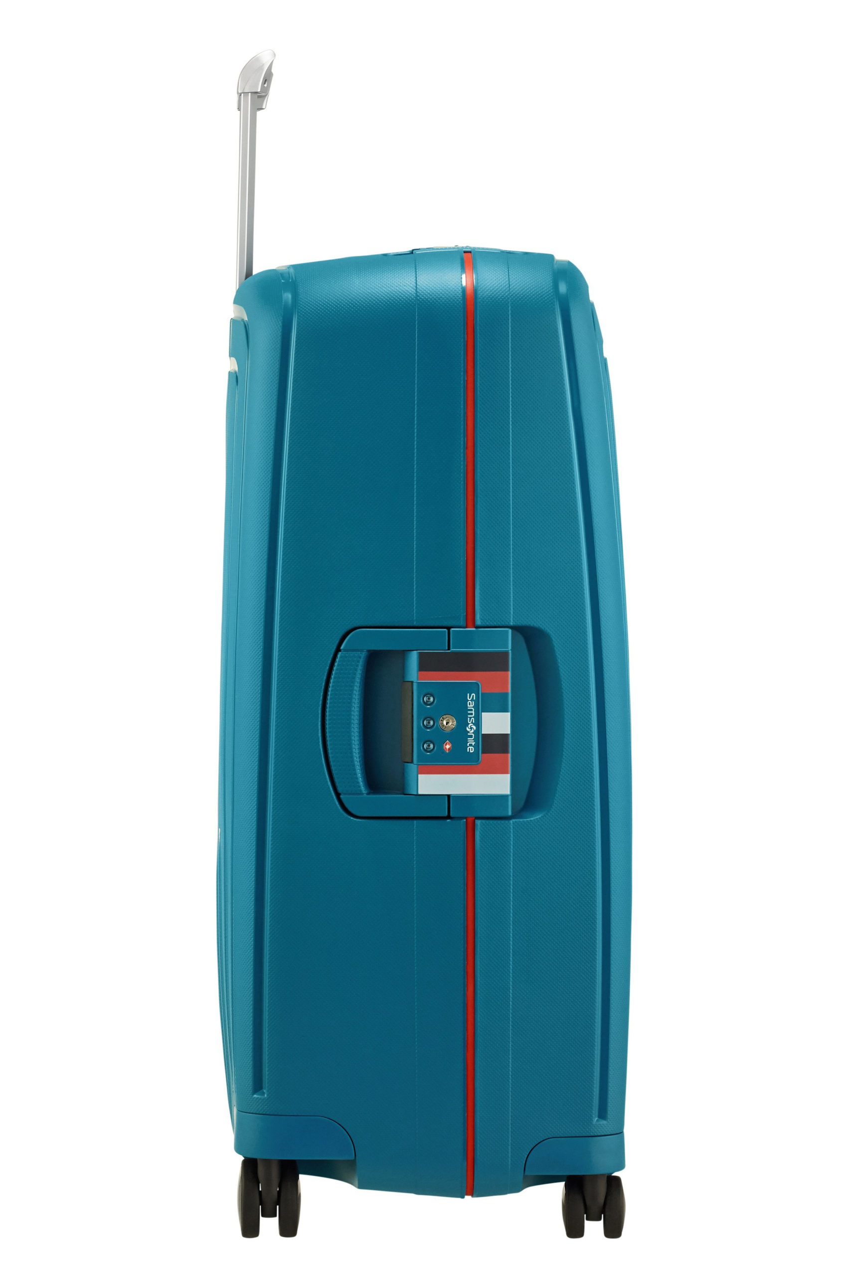 Samsonite S' Cure Spinner 75/28 Petrol Blue Stripes