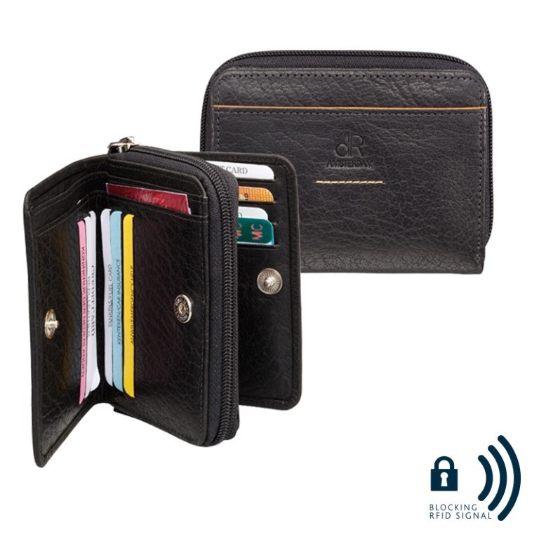 dR Amsterdam Damesportemonnee 91184 Zwart