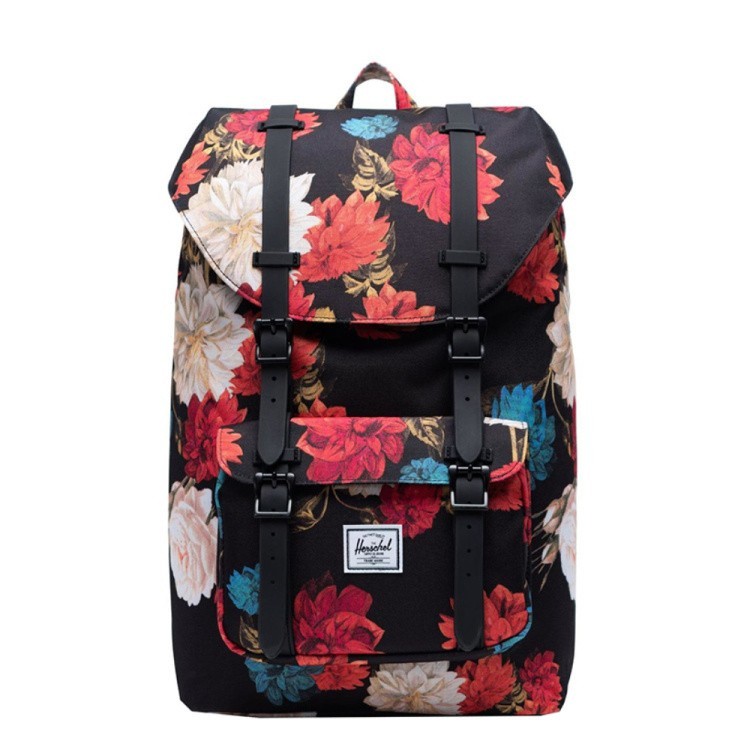 Rugtas Herschel Little America Mid Volume Vintage Floral Black