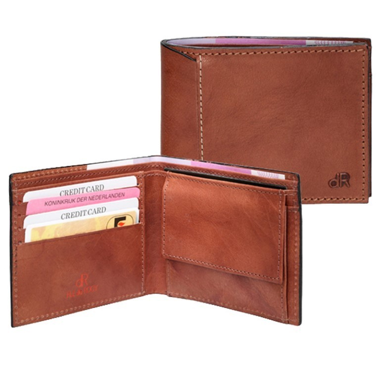 dR Amsterdam Billfold 78581 Chestnut