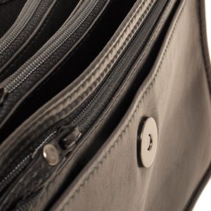 Berba Soft 005-517 Flap Bag Medium Grey-Black