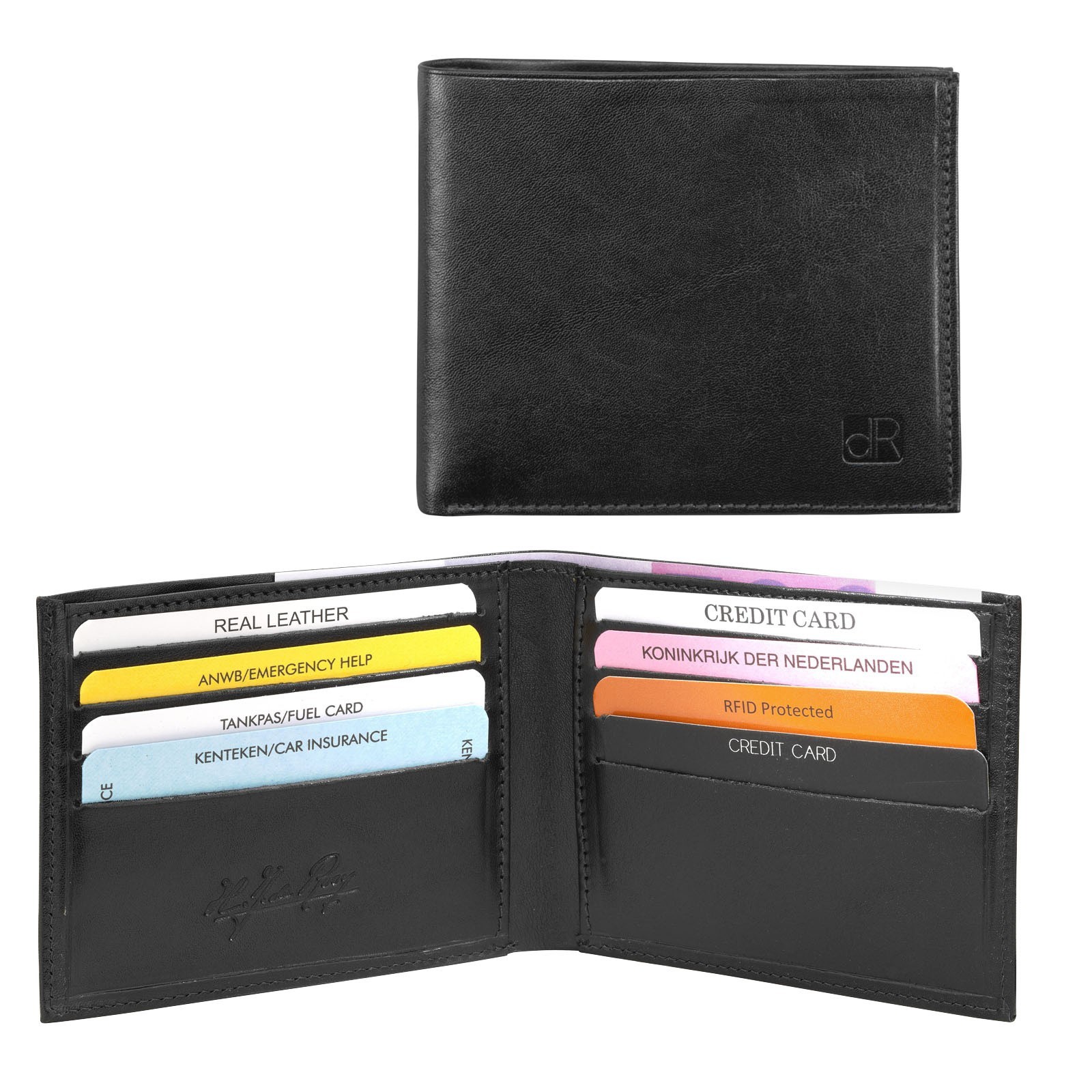 dR Amsterdam Creditcard-etui 2694 Zwart