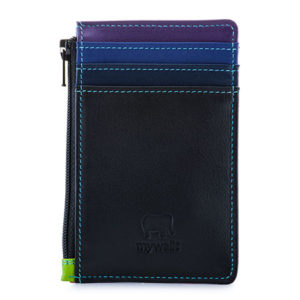 My Walit 1206  Credit Card Holder 5 C/C  W/Coin Case Black Pace