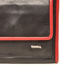 Berba Soft 001-411 Ladies Billfold Black-Red