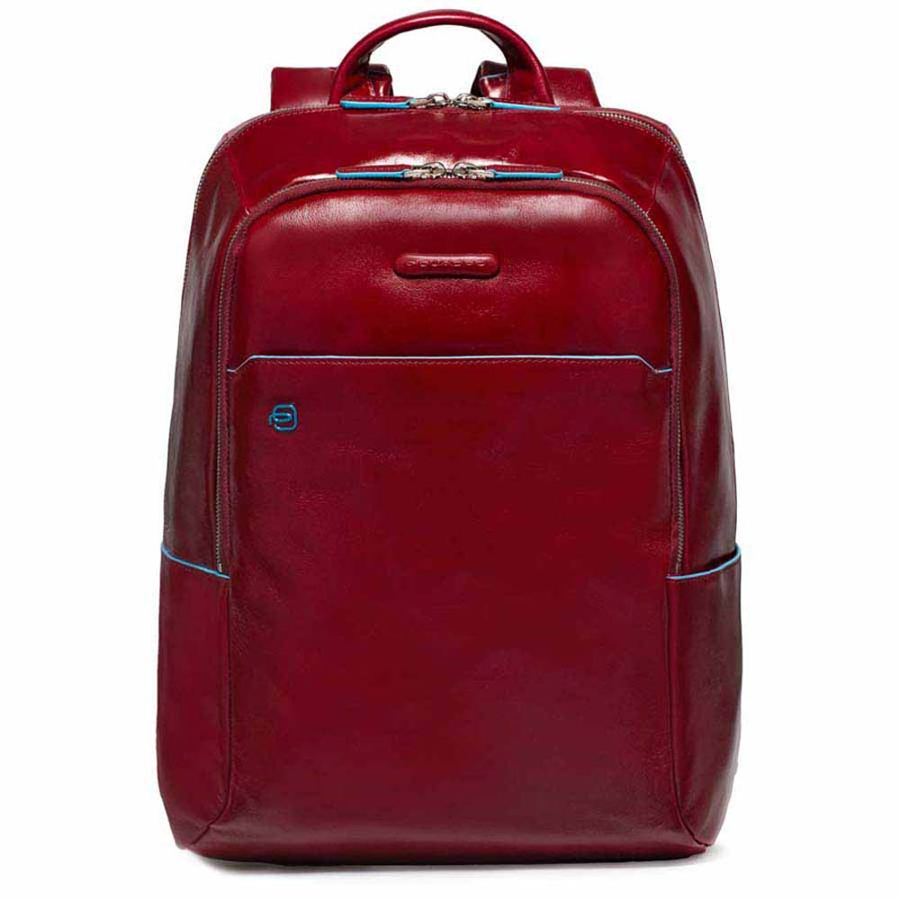 Piquadro B2 CA3214 Blue Square Computer Backpack Red