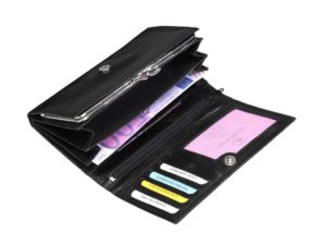 dR Amsterdam Damesportemonnee 30112 Zwart