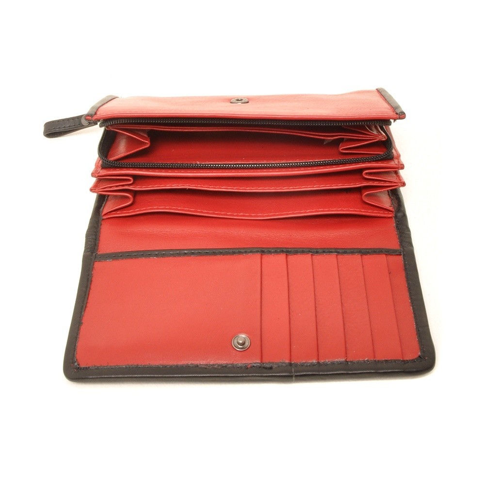 Berba Soft 001-203 Ladies Wallet Red-Black