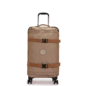 Kipling Reistas 4 wielen Spontaneous M Dotted Dark Beige