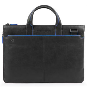 Piquadro B2S CA4021 Expandable Slim Computer Bag Black
