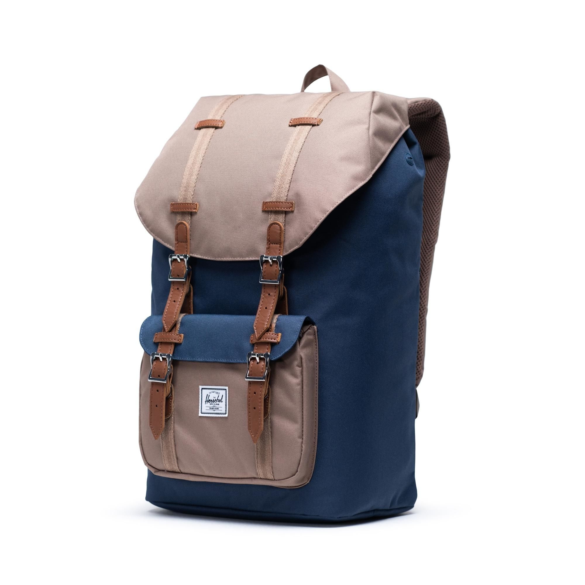 Herschel Rugtas Little America Mid Volume Navy Pinebark Tan