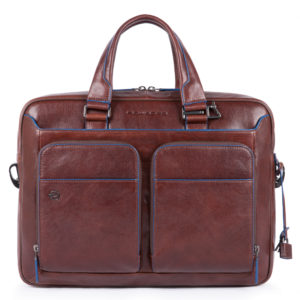 Piquadro B2S CA2849 Portfolio Computer Briefcase Dark Brown