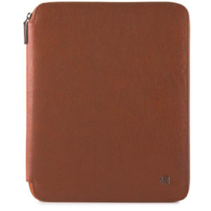 Piquadro B3 PB1164 Black Square PB1164B3 Zip Around A4 Notepad Holder Cognac