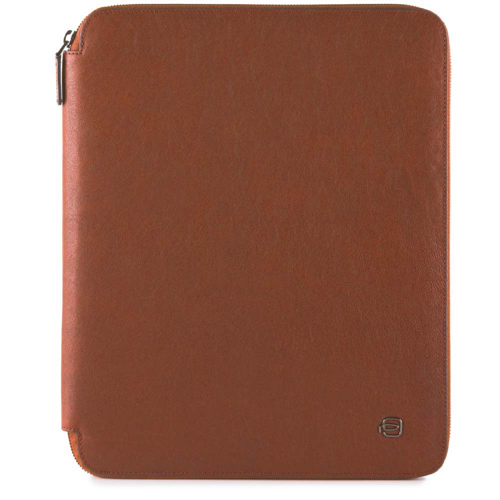 Piquadro B3 PB1164 Black Square PB1164B3 Zip Around A4 Notepad Holder Cognac