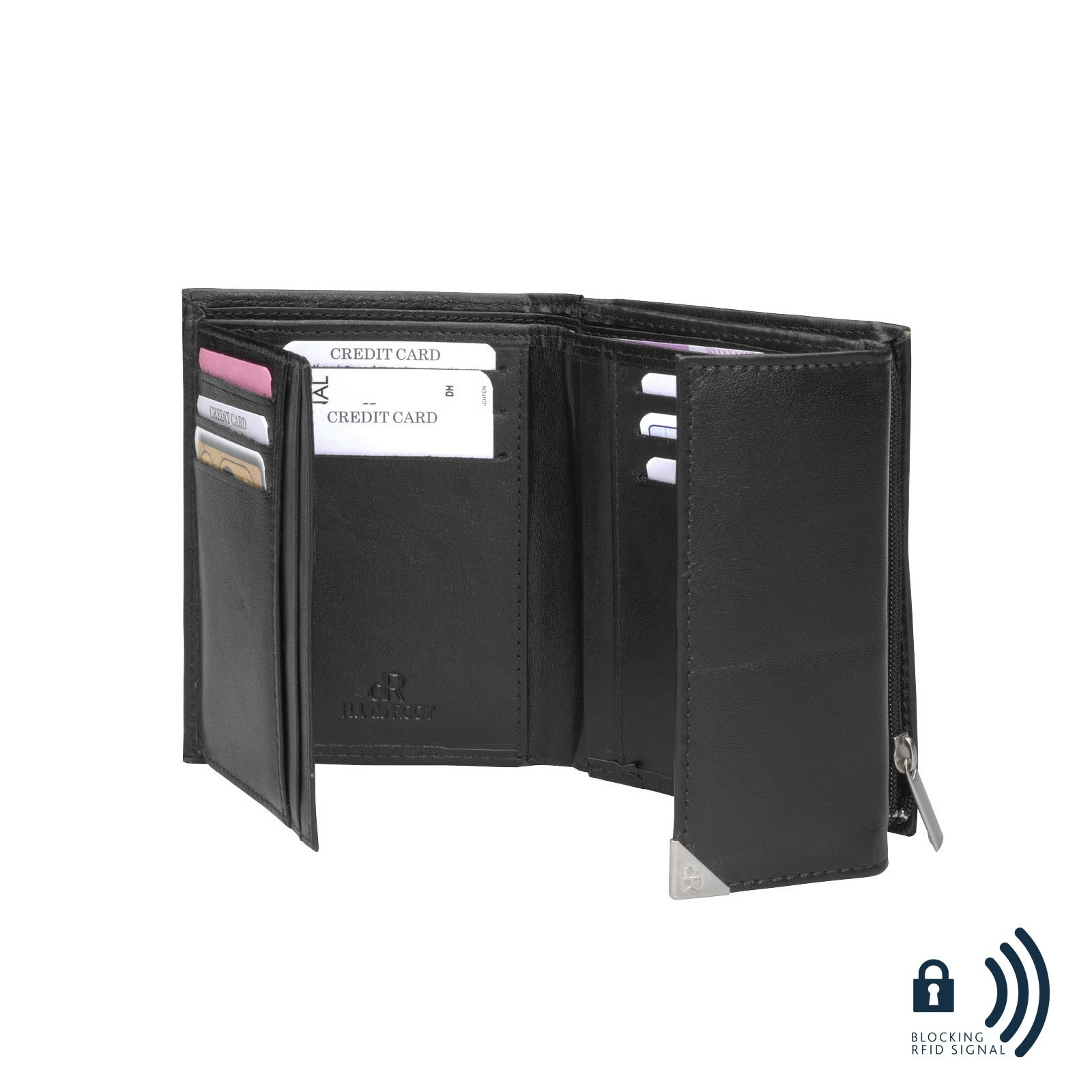 dR Amsterdam Damesportemonnee 15115 Black