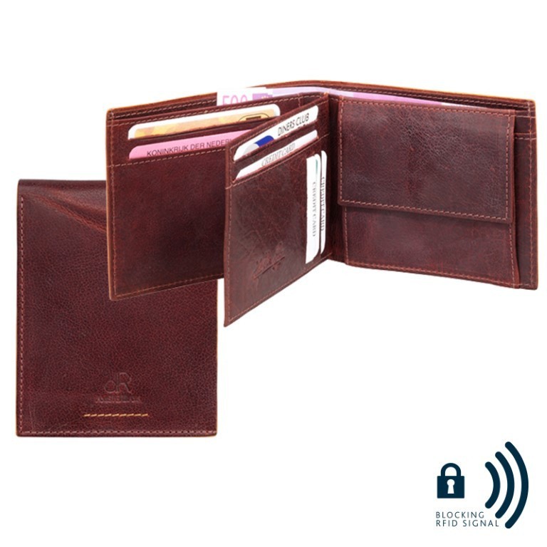 dR Amsterdam Billfold 91559 Bruin
