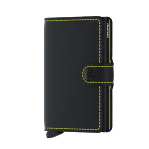 Secrid Miniwallet Matte Black & Yellow