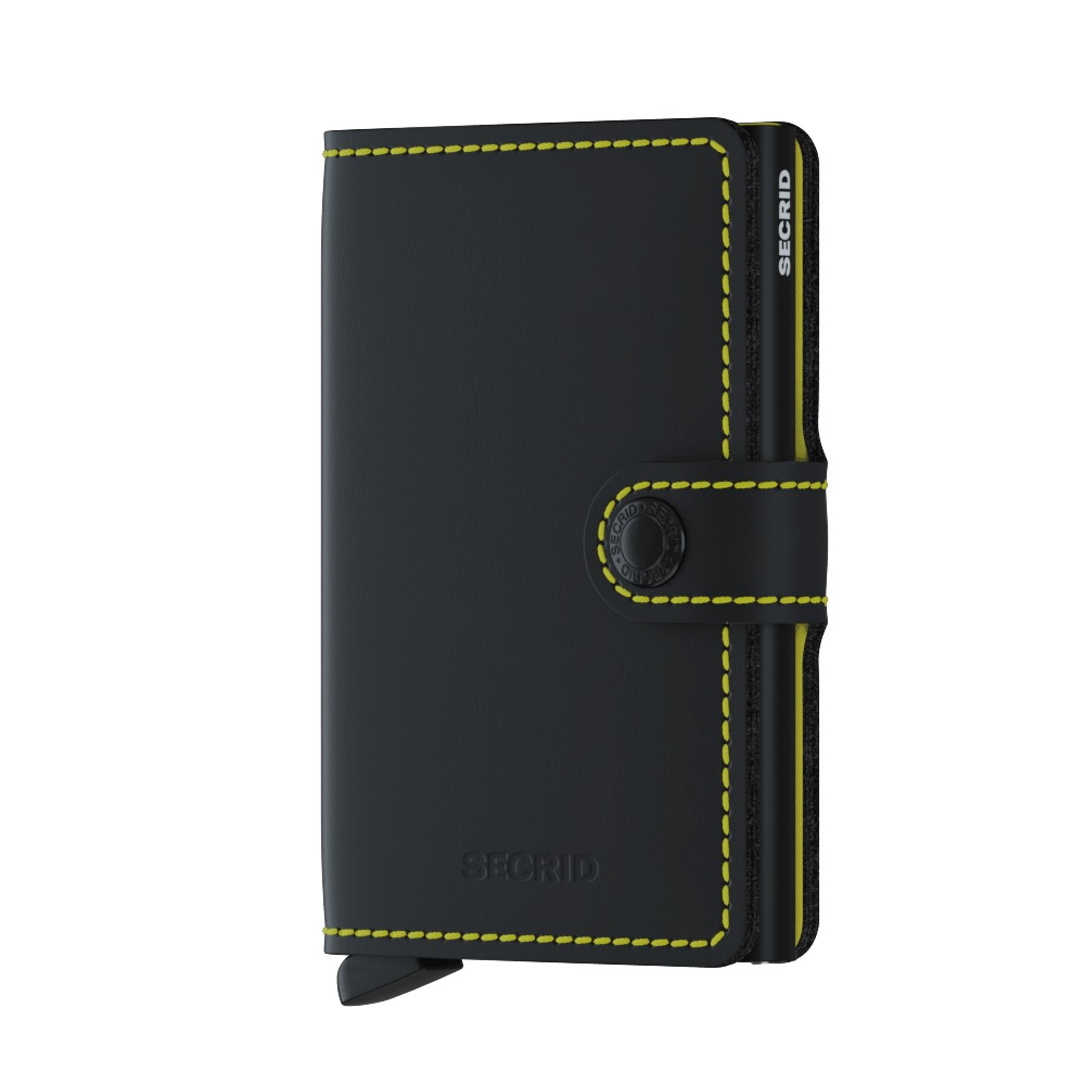 Secrid Miniwallet Matte Black & Yellow