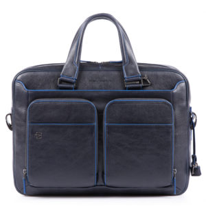 Piquadro B2S CA2849 Portfolio Computer Briefcase Blue