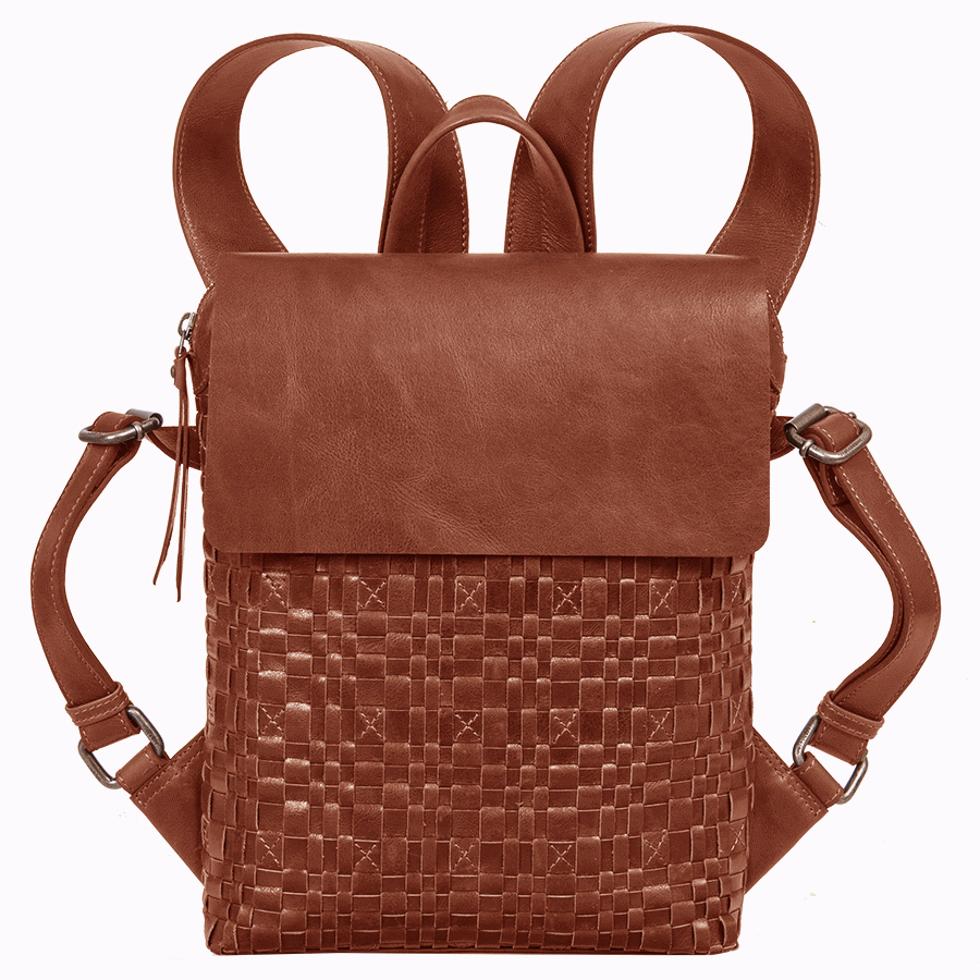 Saccoo Gaucho Weaving 77708 Sica DeLuxe Rugtas Cognac