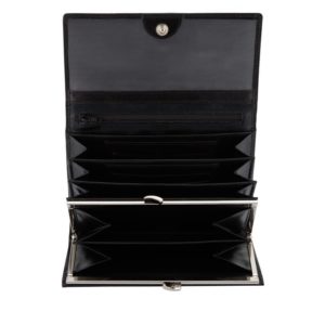 Castelijn & Beerens, 42 2402 Dames portemonnee beugel Zwart