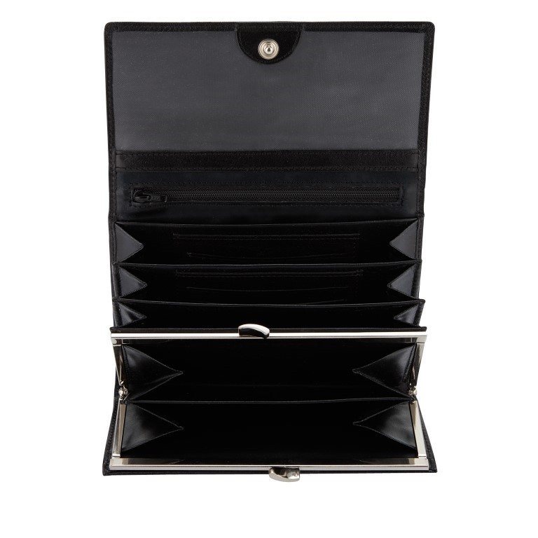 Castelijn & Beerens, 42 2402 Dames portemonnee beugel Zwart