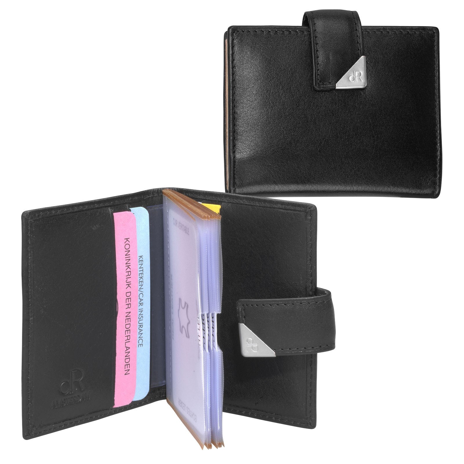 dR Amsterdam Creditcard-etui 15692 Zwart