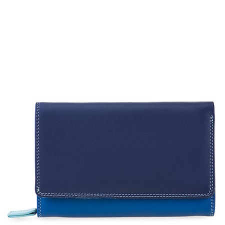 My Walit 1267 Medium Flap Interior Zip Around Denim