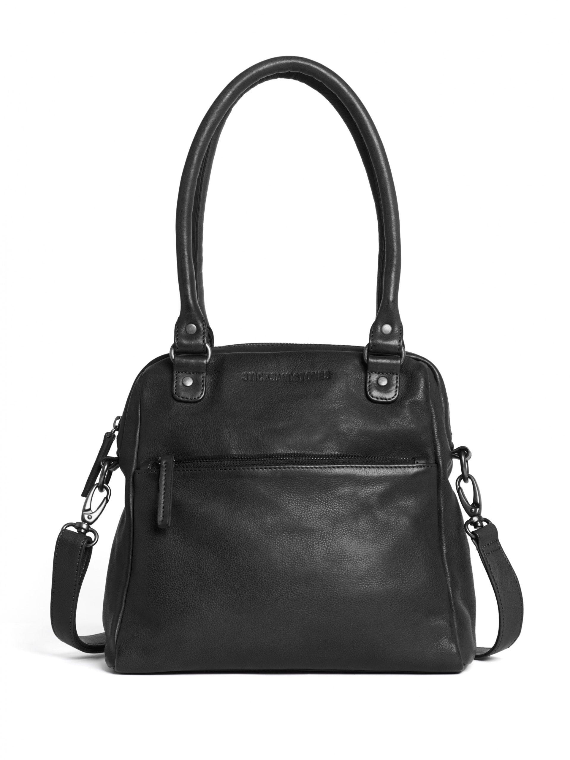 Sticks and Stones Orleans Bag Vegetable Tanned Black