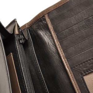 Berba Soft 001-403 Ladies Wallet Black-Taupe