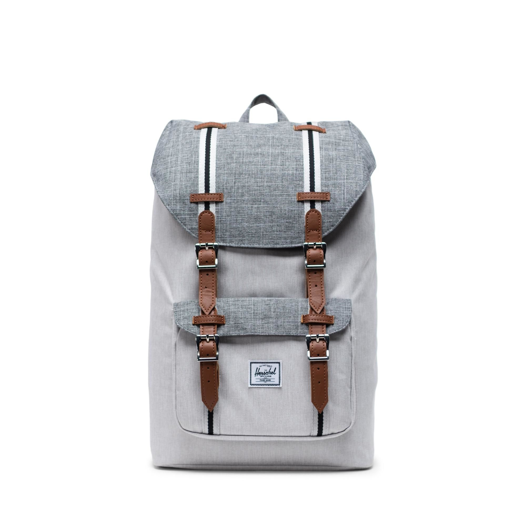 Herschel Rugtas Little America Mid Volume Raven Crosshatch/Vapor Crosshatch