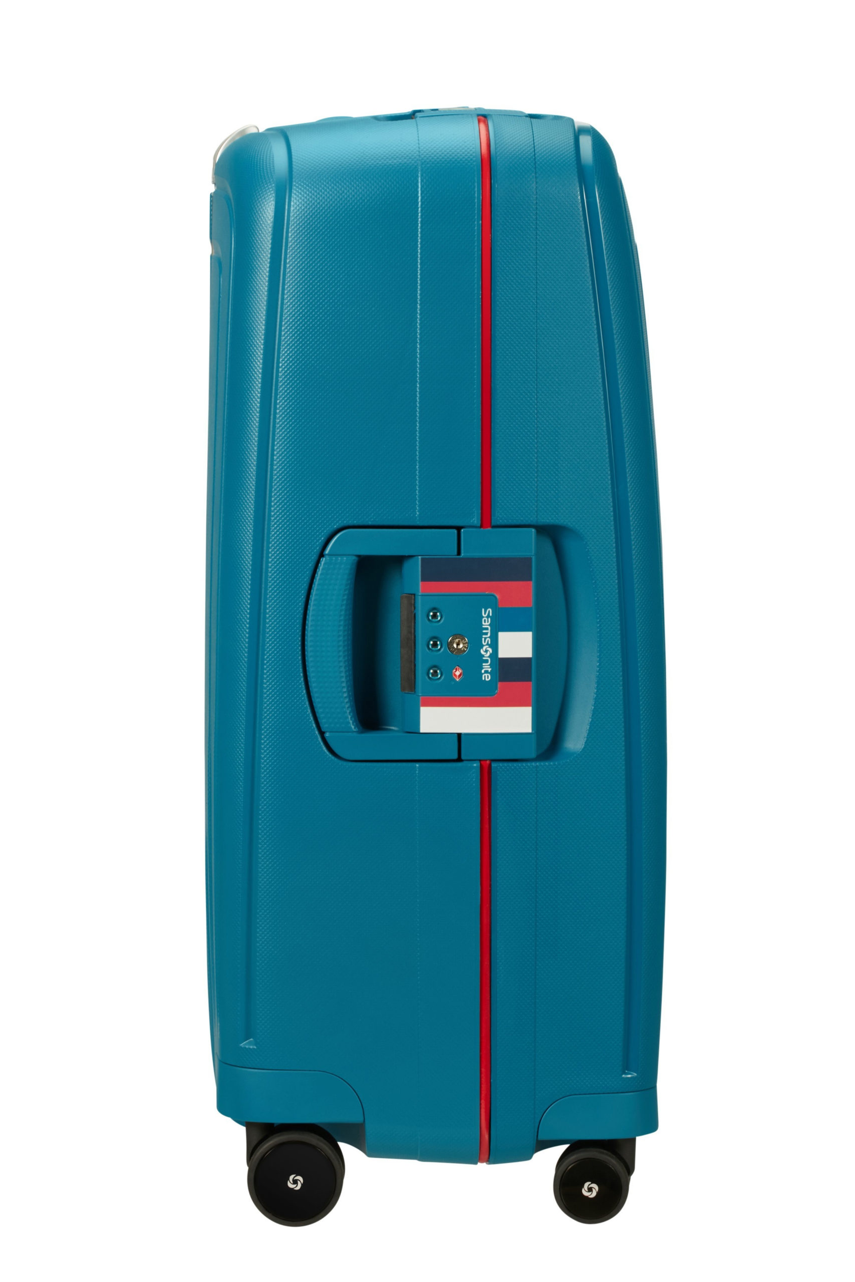 Samsonite S'Cure Spinner 69/25 Petrol Blue Stripes