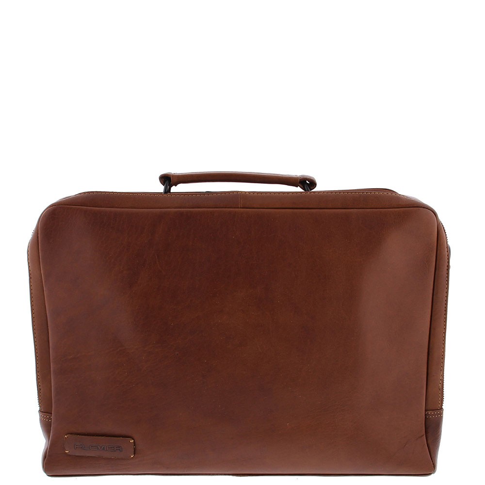 Plevier 851 Business Schoudertas Bruin Kompas