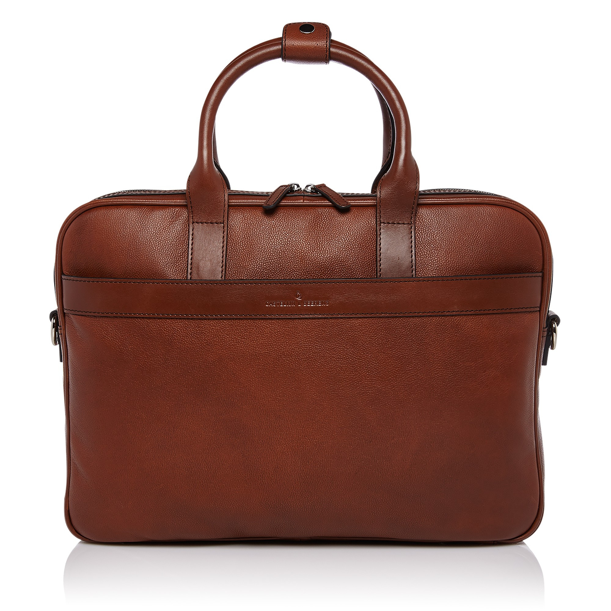 Castelijn & Beerens, 69 9472 Laptop bag single zip 15,6" + tablet Cognac