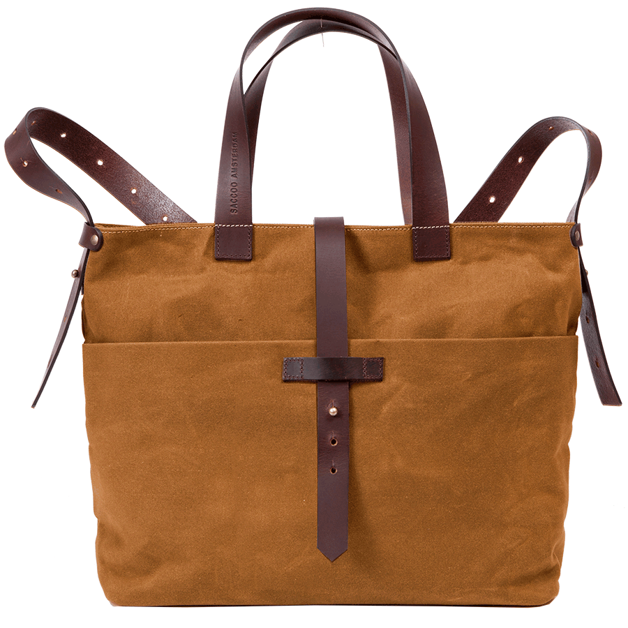 Saccoo Canvas 44402 Paris Schoudertas Mustard