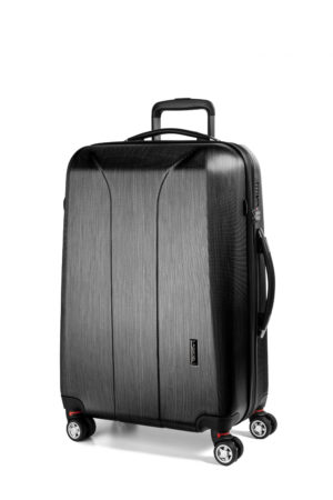 March Hardschalige Koffer 75 cm New Carat Black Brushed