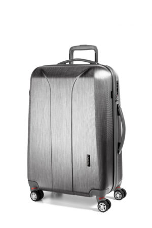 March Hardschalige Koffer 75 cm New Carat SE Silver Brushed