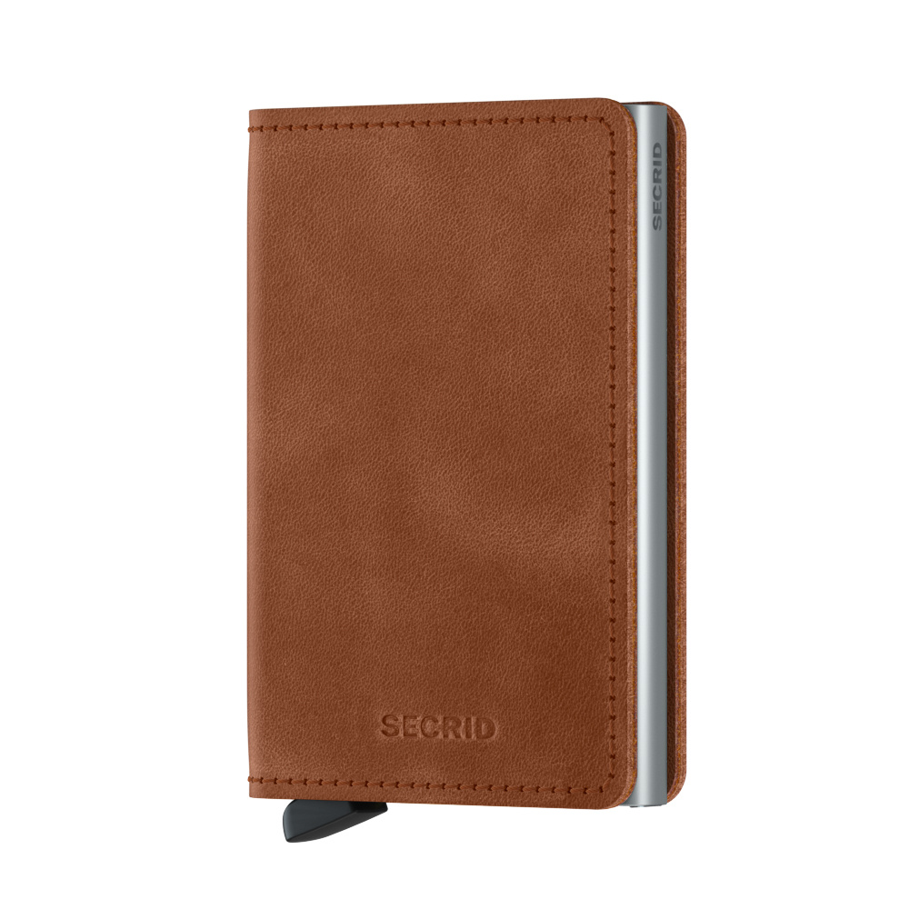 Secrid Slimwallet Vintage Cognac Silver