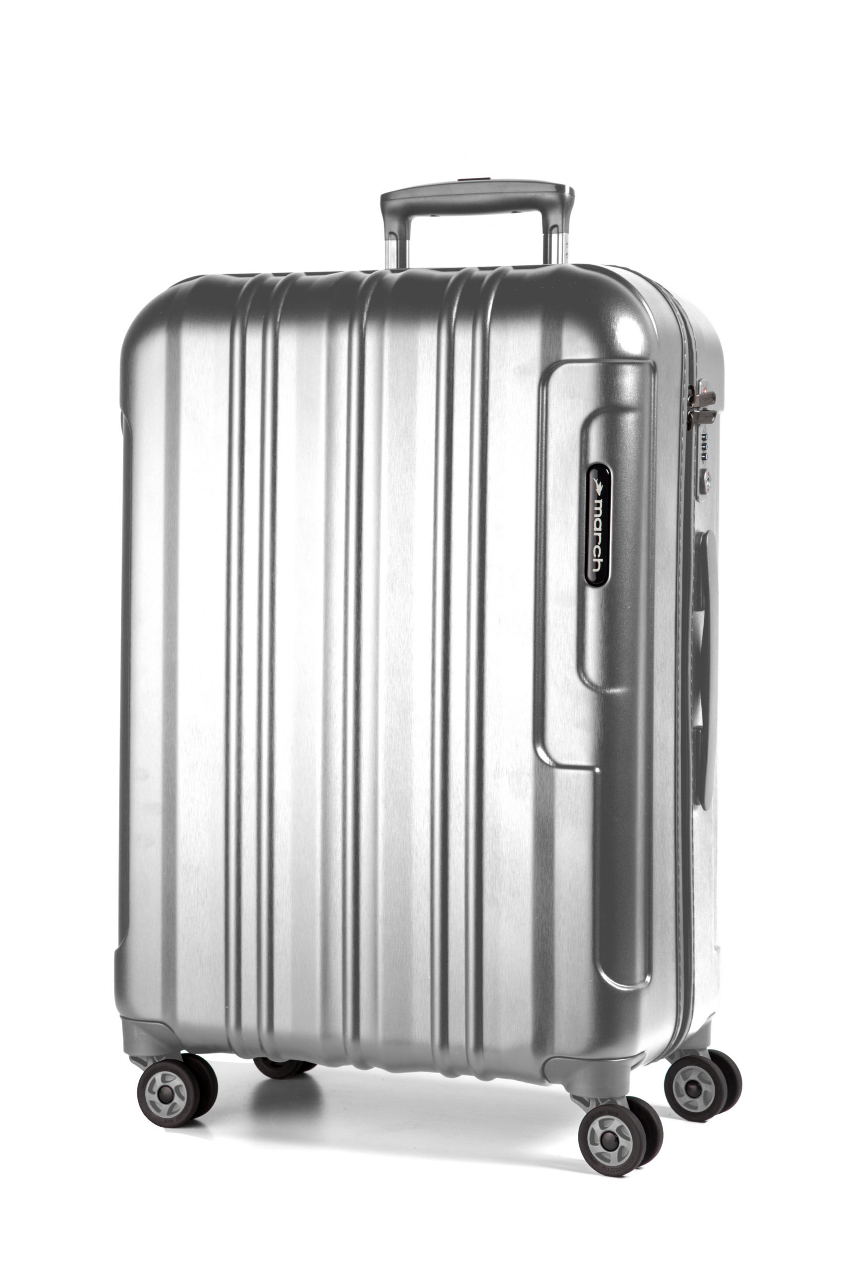March Hardschalige Koffer 55 cm Cosmopolitan SE Silver