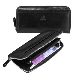 dR Amsterdam Damesportemonnee 30182 Zwart