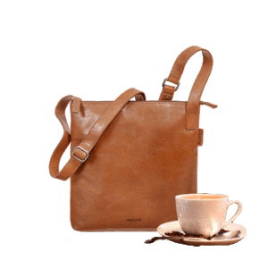 Saccoo Caracas 87680 Peleco M Schoudertas Cognac